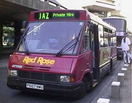 Optare MetroRider Red Rose